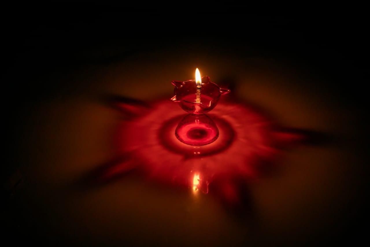 3D Reusable Reflective Shadow Colourful Diya (Pack of 12/24)