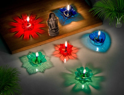 Set of 12 and set of 24 3D Reflection Diya